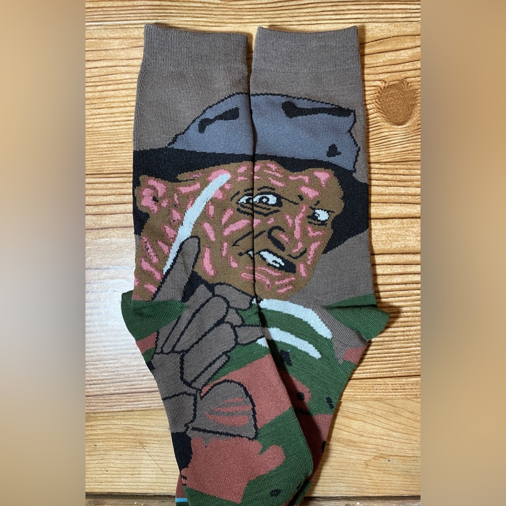 NEW Freddy Krueger Nightmare on Elm Street Adult Socks